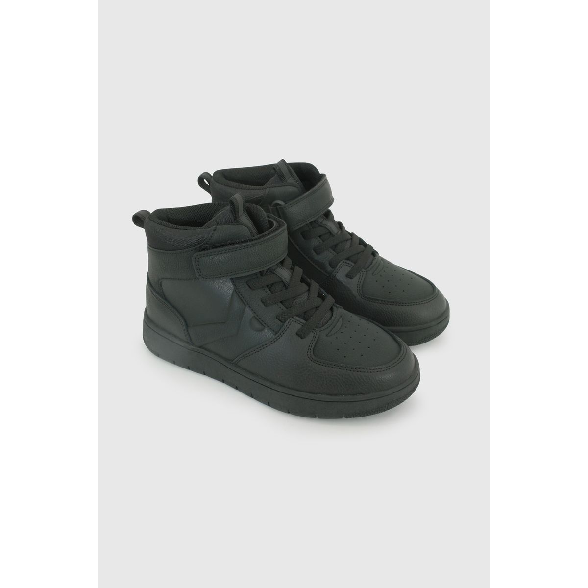 COLLOKY - Zapatilla Escolar Negra con Velcro Elástico y Plantilla de Memory Foam