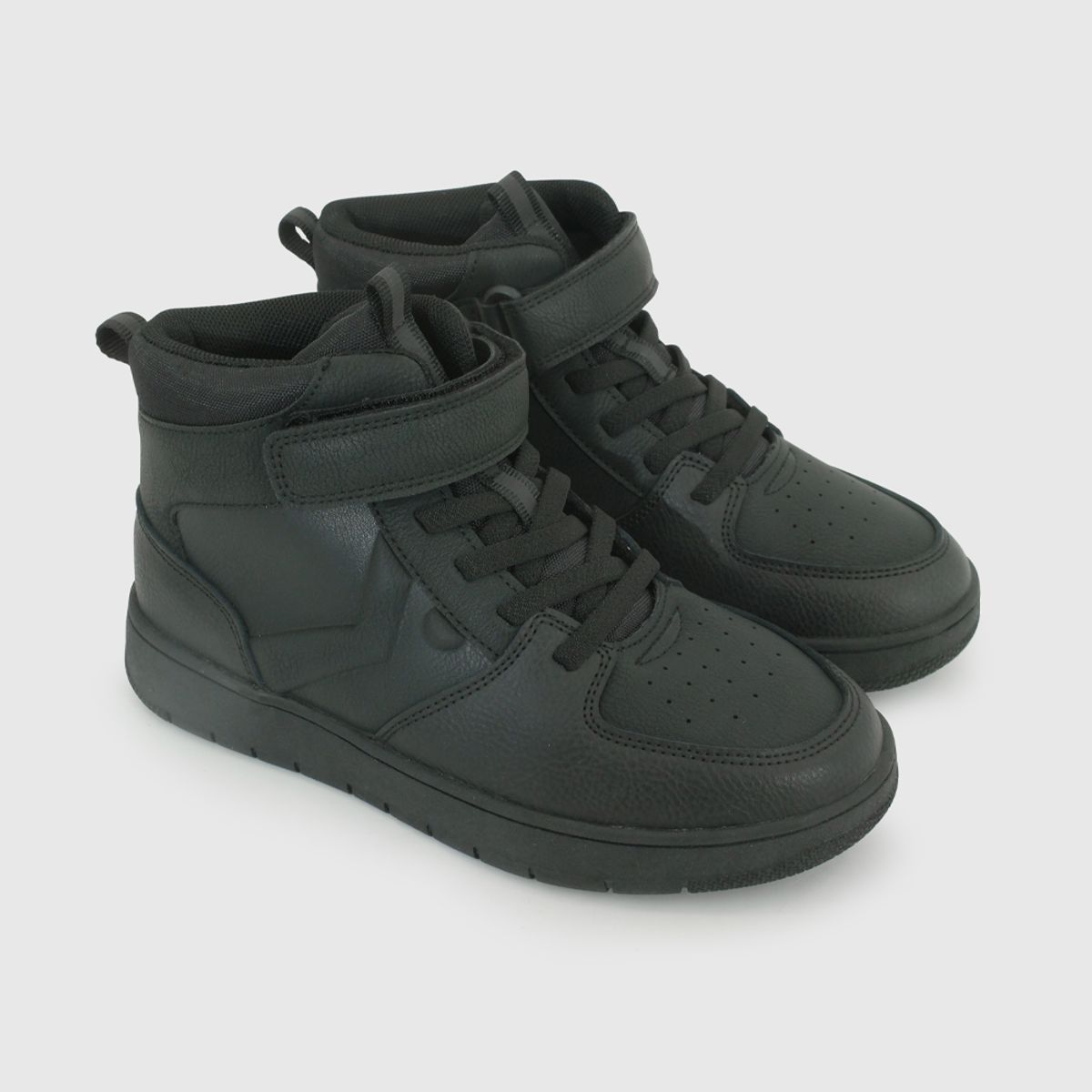 COLLOKY - Zapatilla Escolar Negra con Velcro Elástico y Plantilla de Memory Foam