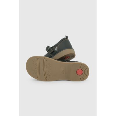 Imagen 2 del producto Zapato Escolar Negro con Capellada de Cuero y Hebilla