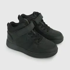 COLLOKY - Zapato Escolar de Niño Negro con capellada 100% TR