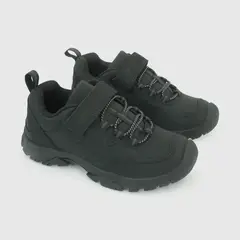 COLLOKY - Zapato Escolar Negro con Velcro Elástico y Piezas Reflectantes