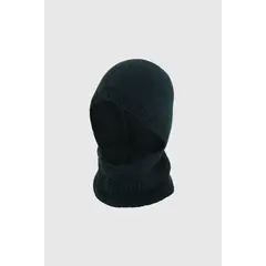 COLLOKY - Gorro Escolar Azul Tejido con Cuello