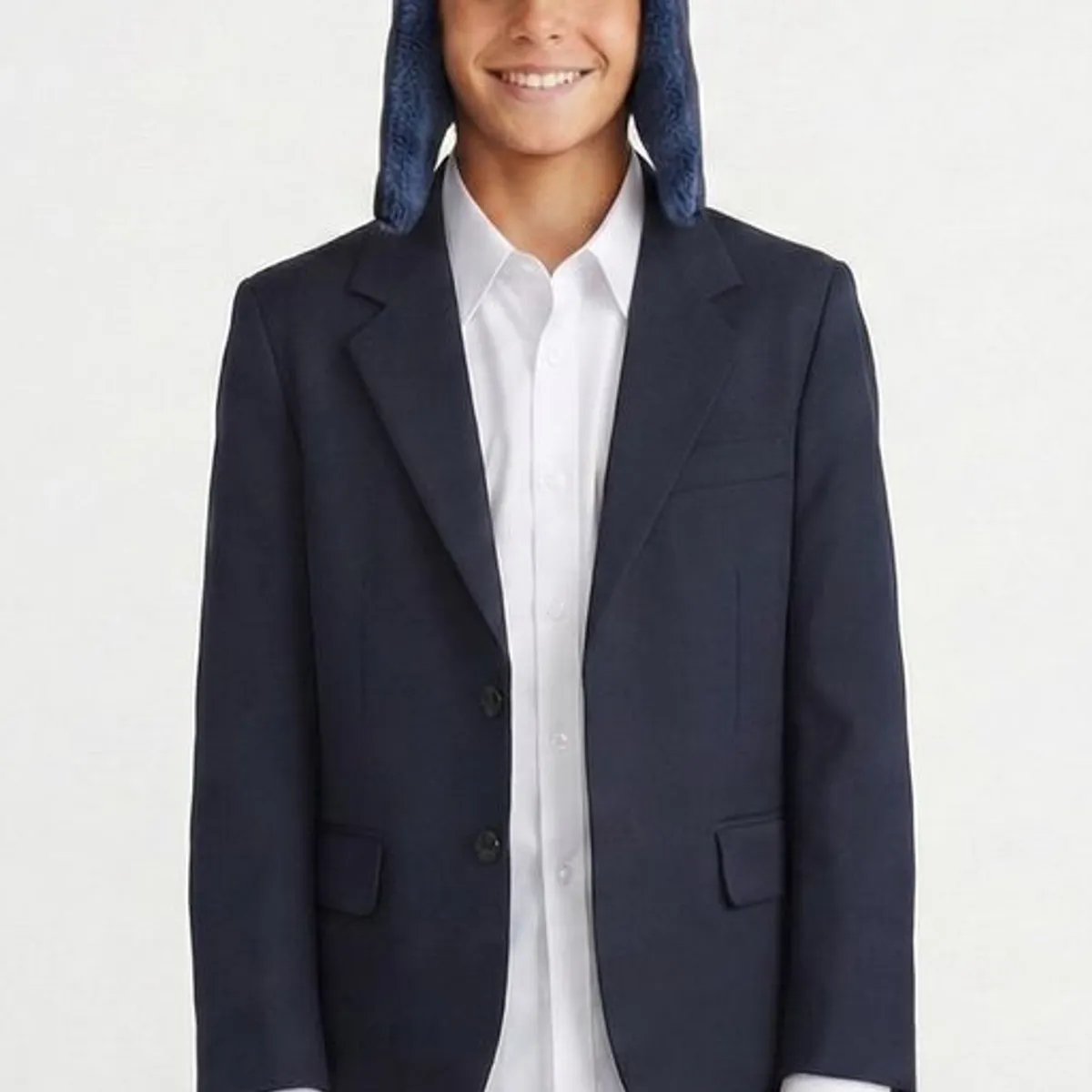 COLLOKY - Gorro Escolar Aviador Forrado Azul con Fleece Interior
