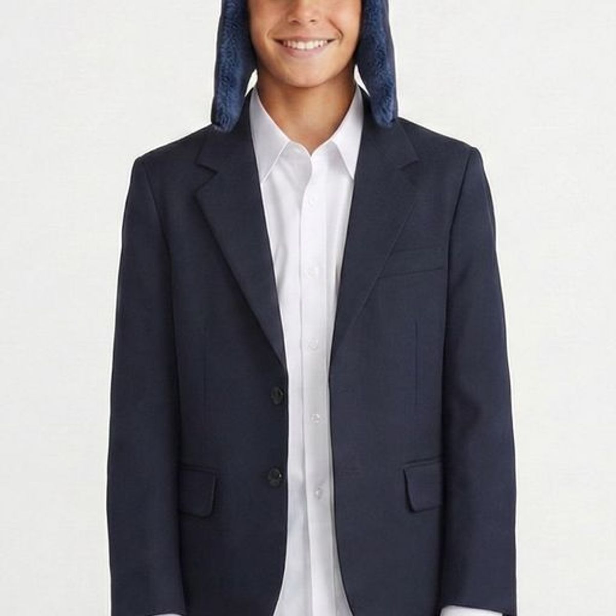 COLLOKY - Gorro Escolar Aviador Forrado Azul con Fleece Interior
