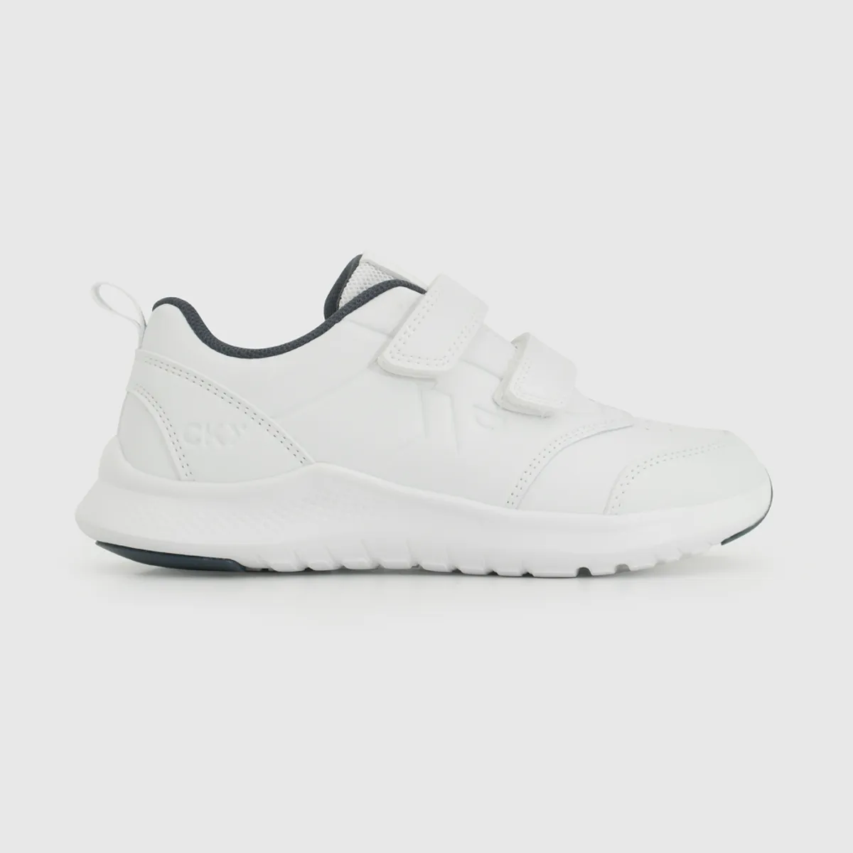 COLLOKY - Zapatilla Escolar Deportiva Blanca con Velcros y Suela Phylon