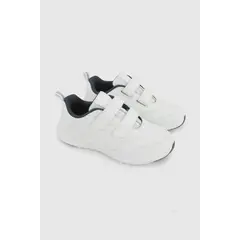 COLLOKY - Zapatilla Escolar Deportiva Blanca con Velcros y Suela Phylon