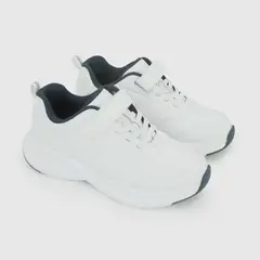 COLLOKY - Zapatilla Escolar Niño Blanco