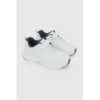 Zapatilla Escolar Deportiva Blanca con Velcro Elástico