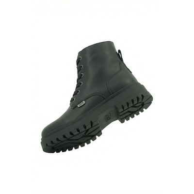 Imagen 2 del producto Botín Escolar Negro con Cordones y Plantilla de Cuero con Memory Foam