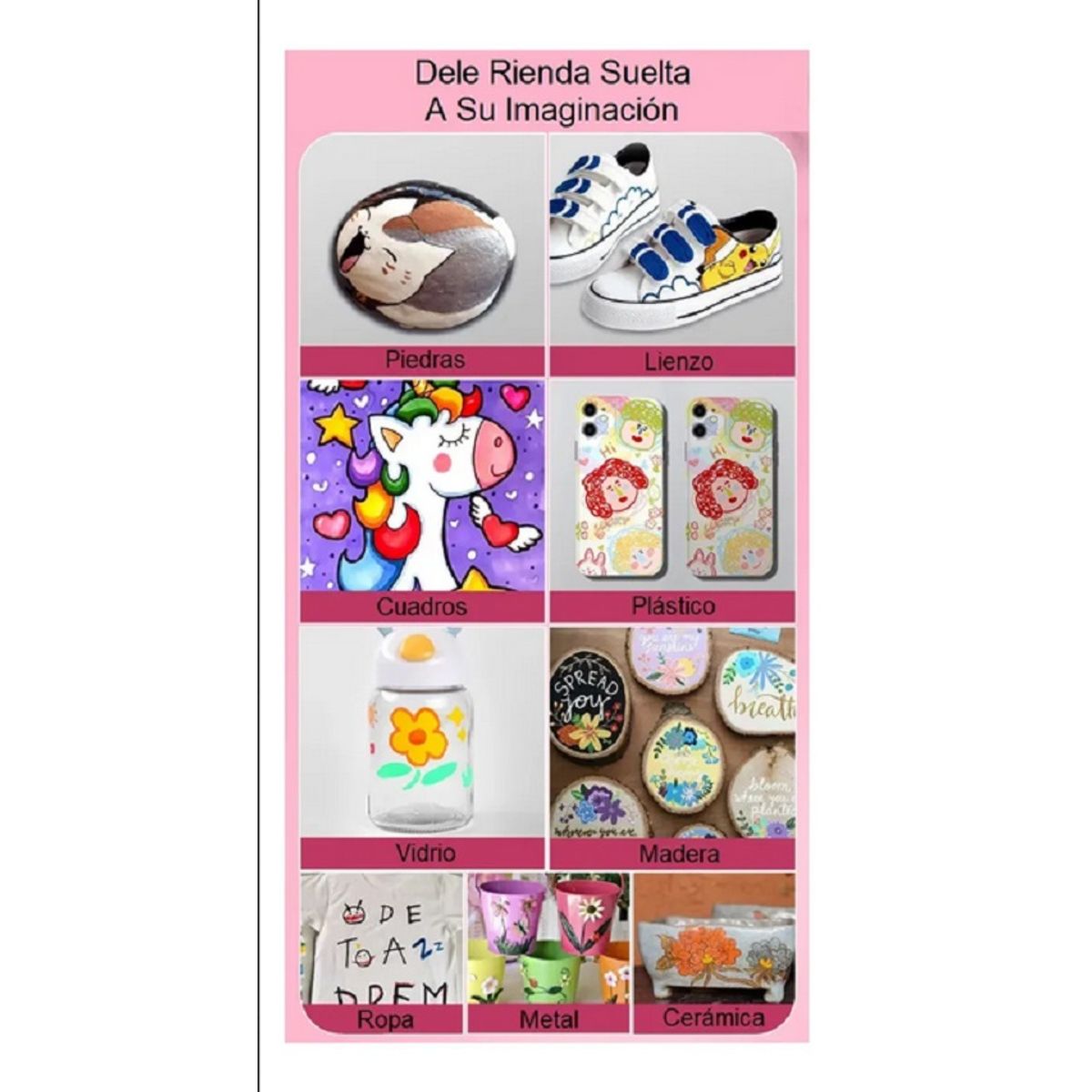 GENERICO - 120 Lápices Acrílicos Marcador Colores Acrylic Paint Marker