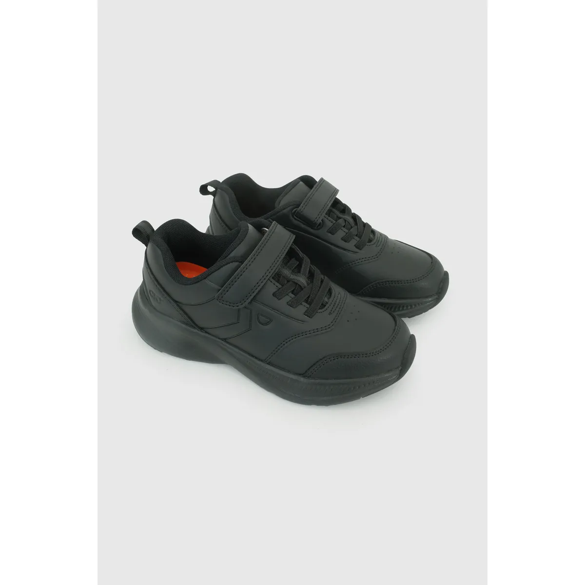 COLLOKY - Zapatilla Escolar Negra con Velcro Elástico y Suela Phylon