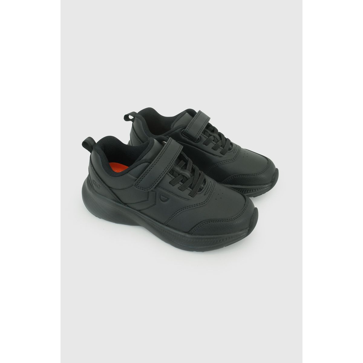 COLLOKY - Zapatilla Escolar Negra con Velcro Elástico y Suela Phylon