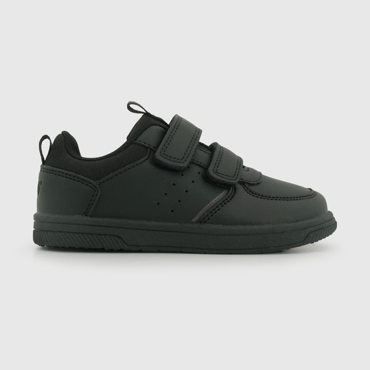 COLLOKY - Zapatilla Escolar Negra con Velcros y Plantilla de Memory Foam