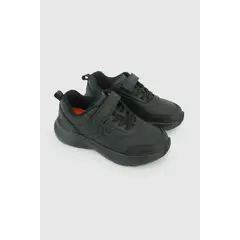 COLLOKY - Zapatilla Escolar Negra con Velcro Elástico y Suela Phylon