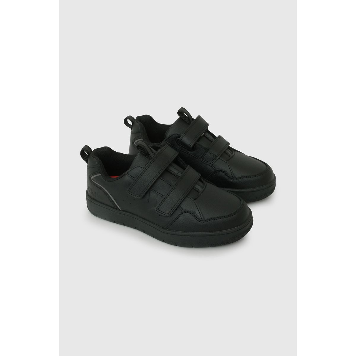 COLLOKY - Zapatilla Escolar Negra con Velcros y Plantilla de Memory Foam