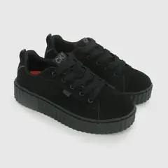 COLLOKY - Zapato Escolar de Niña Negro con capellada y cordón