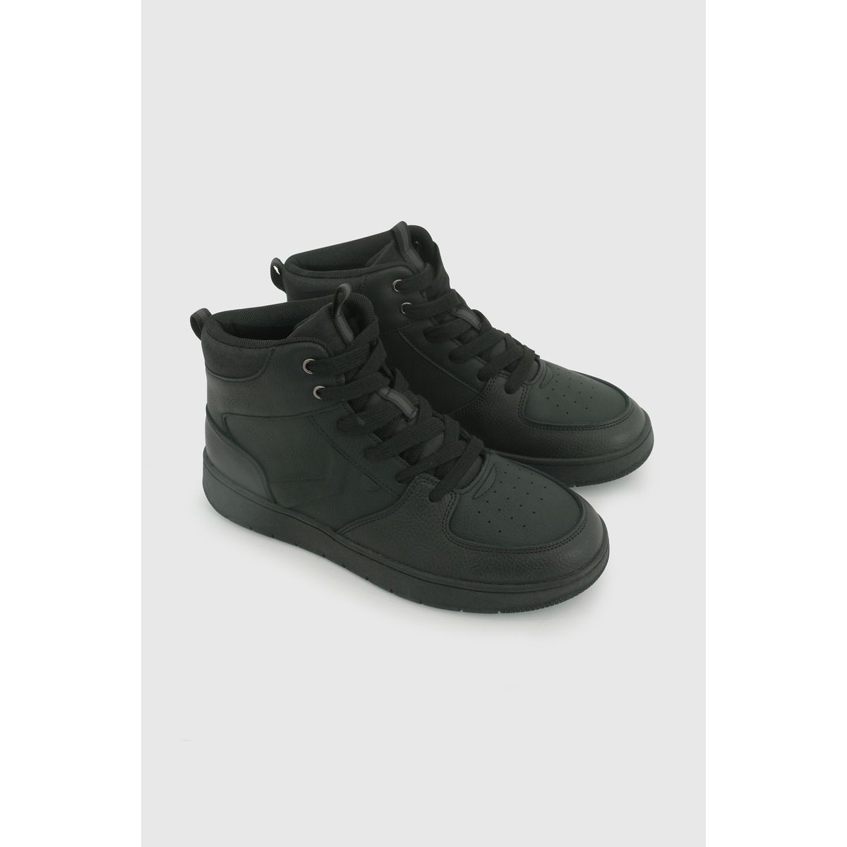 COLLOKY - Zapatilla Escolar Negra con Cordones y Plantilla de Memory Foam