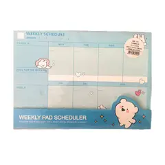GENERICO - ️ Planner Semanal Weekly Pad Scheduler Cute Bear Edition