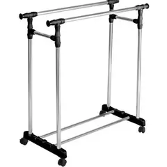 GENERICO - Perchero Colgador Exhibidor Ropa Doble Metálico