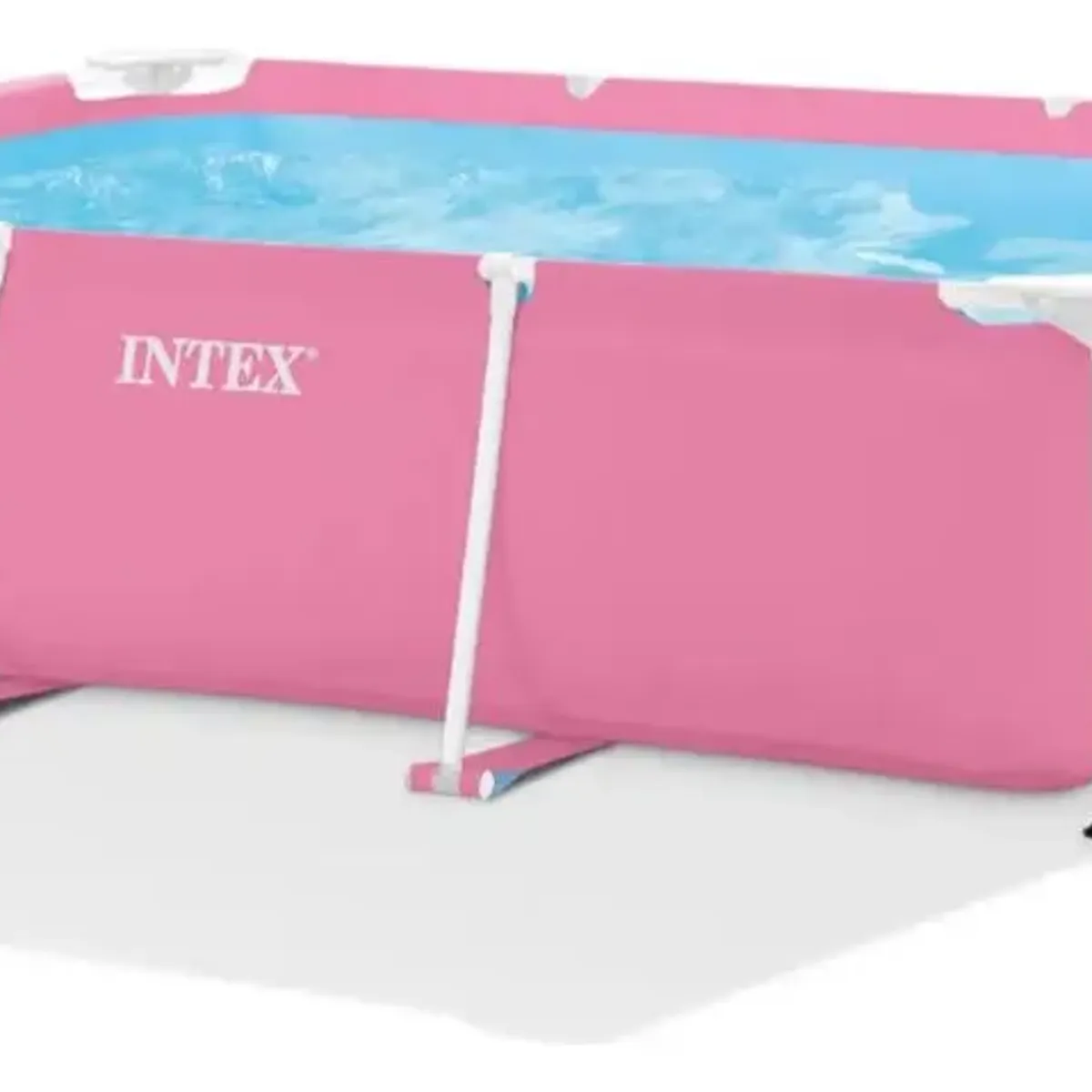 INTEX - Piscina Estructural Rectangular INTEX 220 x 150 x 60 cm, 1.662L Rosada