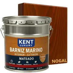 KENT - BARNIZ MARINO MATEADO - ANTI TERMITAS - TINETA 4G - NOGAL