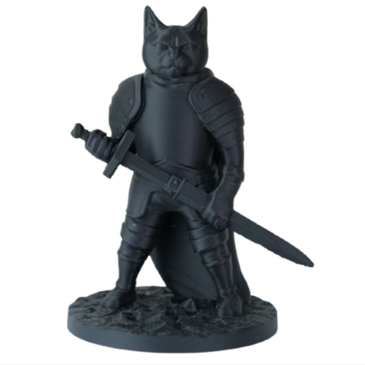 GENERICO - Figura Decoración- Escultura Gato Caballero