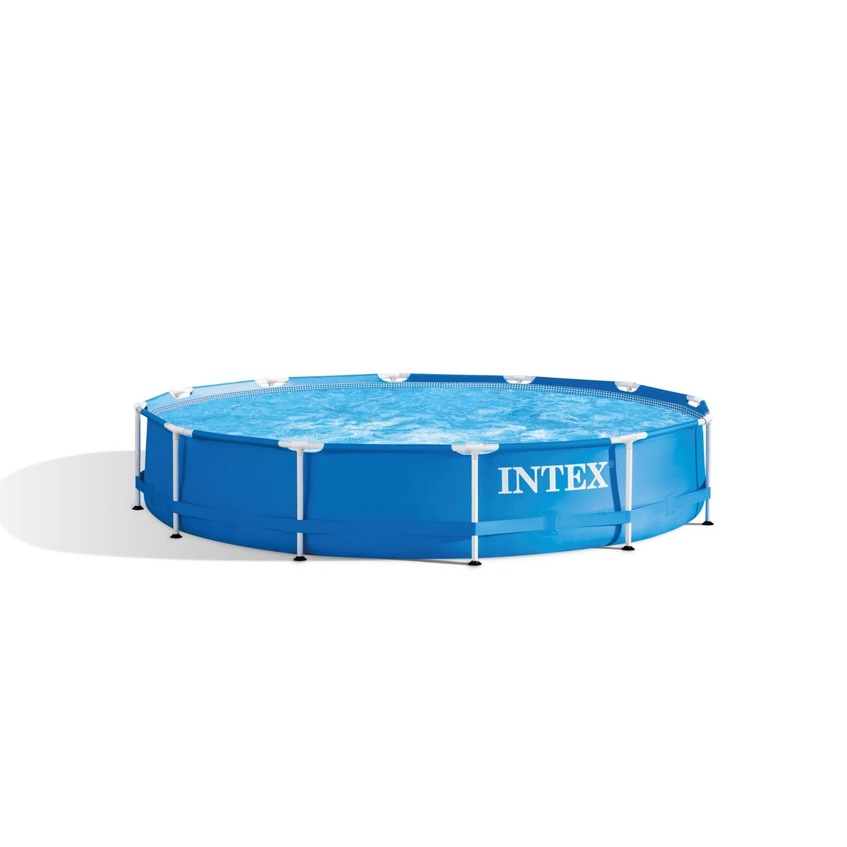 INTEX - Piscina Estructural Redonda INTEX Metal Frame, 366 x 76 cm, 6.503L, con Bomba.