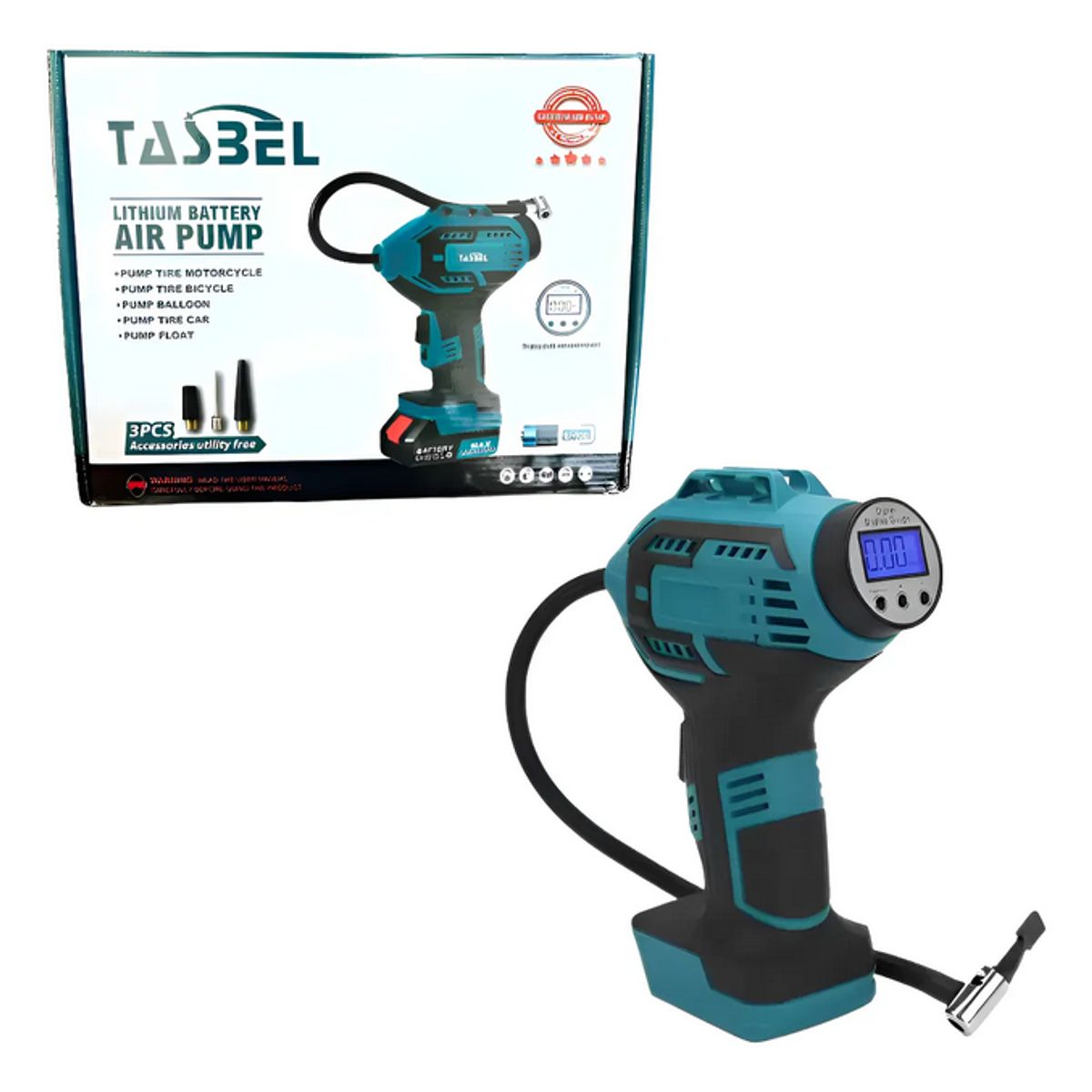 GENERICO - Inflador Compresor Neumáticos Inalambrico 2 Baterias