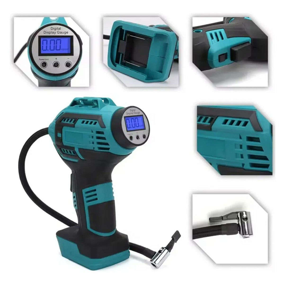 GENERICO - Inflador Compresor Neumáticos Inalambrico 2 Baterias