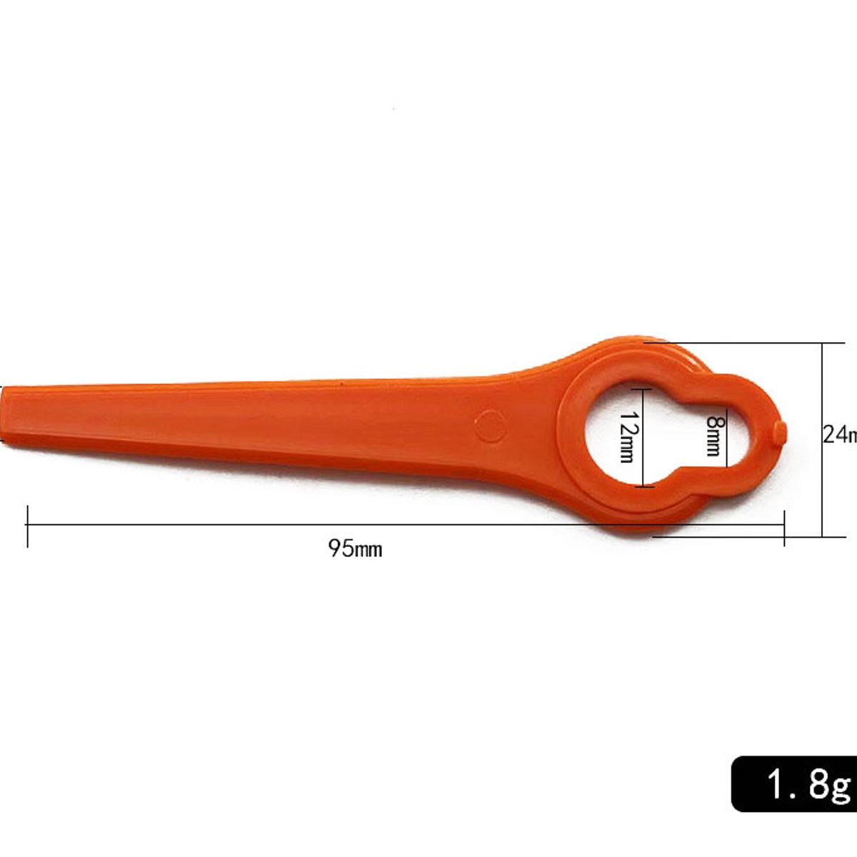GENERAL - Cuchillas Plásticas Genéricas L95 Para Cortacésped 10 Pcs