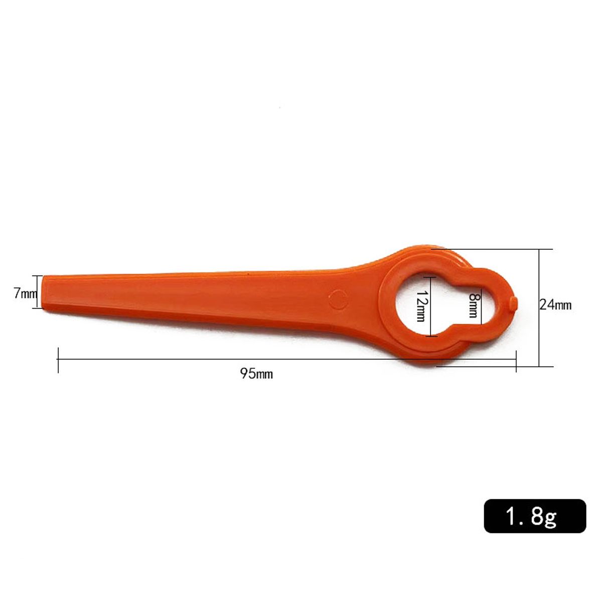 GENERAL - Cuchillas Plásticas Genéricas L95 Para Cortacésped 10 Pcs