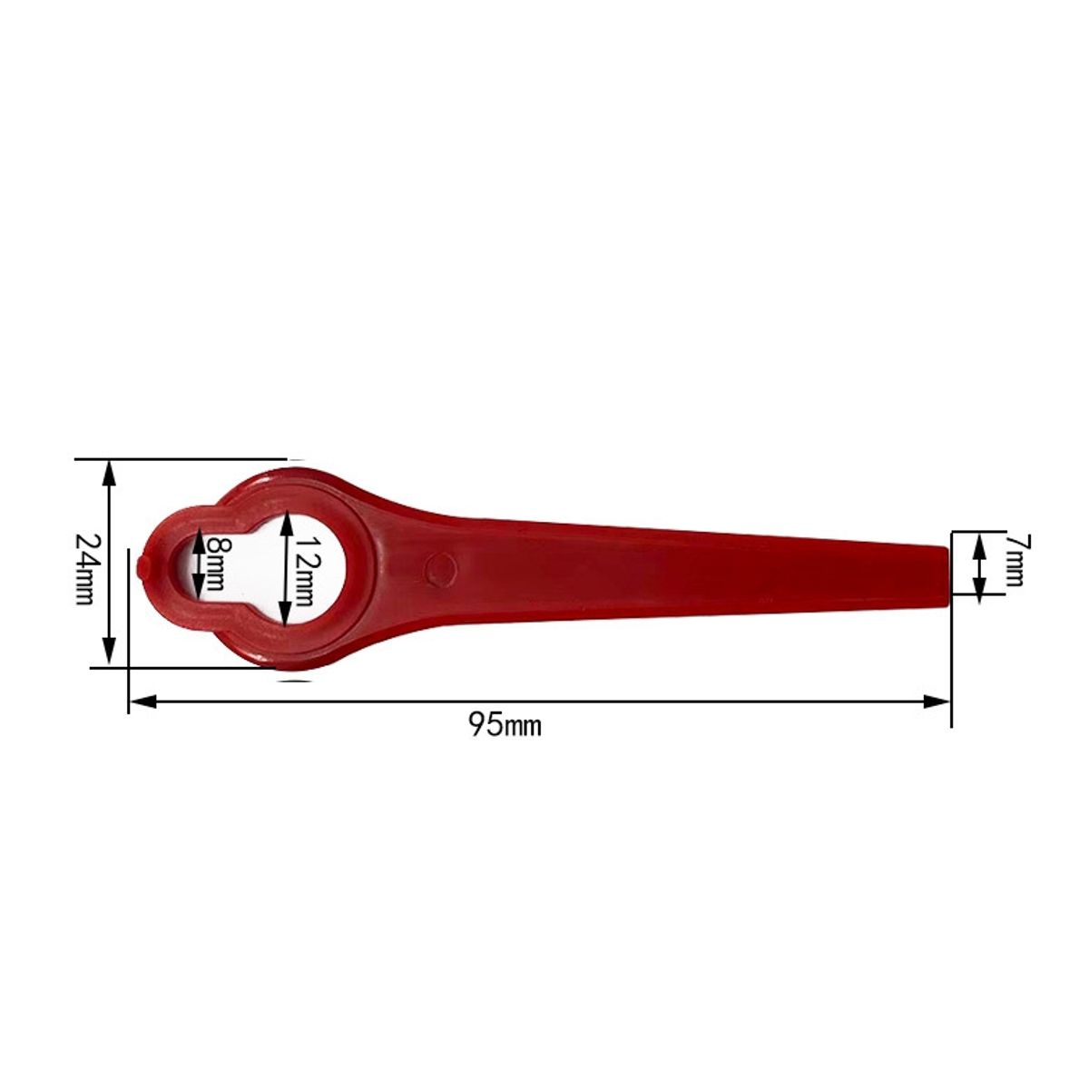 GENERAL - Cuchillas Plásticas Genéricas L95 Para Cortacésped 10 Pcs