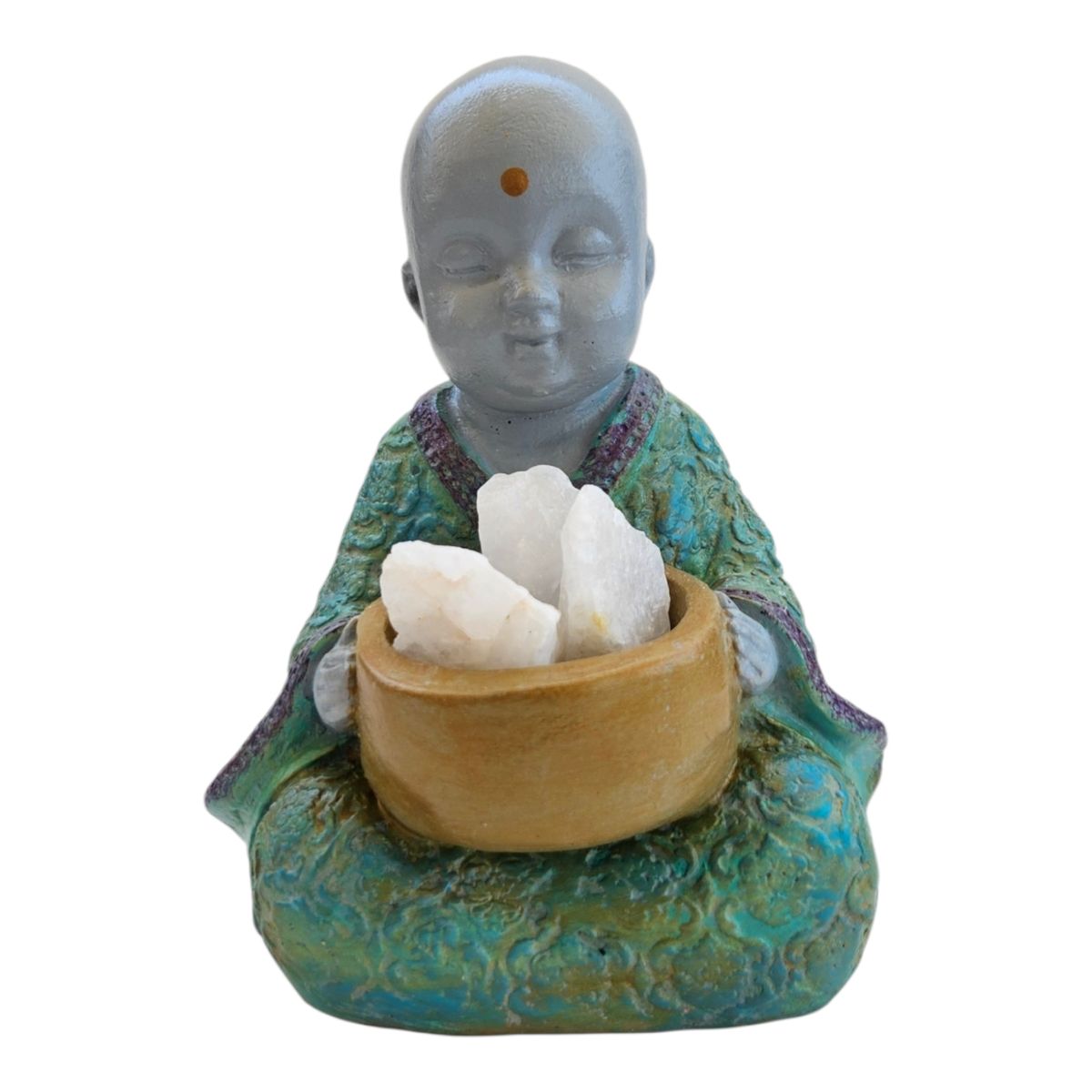 CREA TALLER - BUDA + CUARZO BLANCO DECORATIVO 12CM