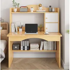 YOMYM - Escritorio Multiuso Moderno Con Estantes-100×48×113cm