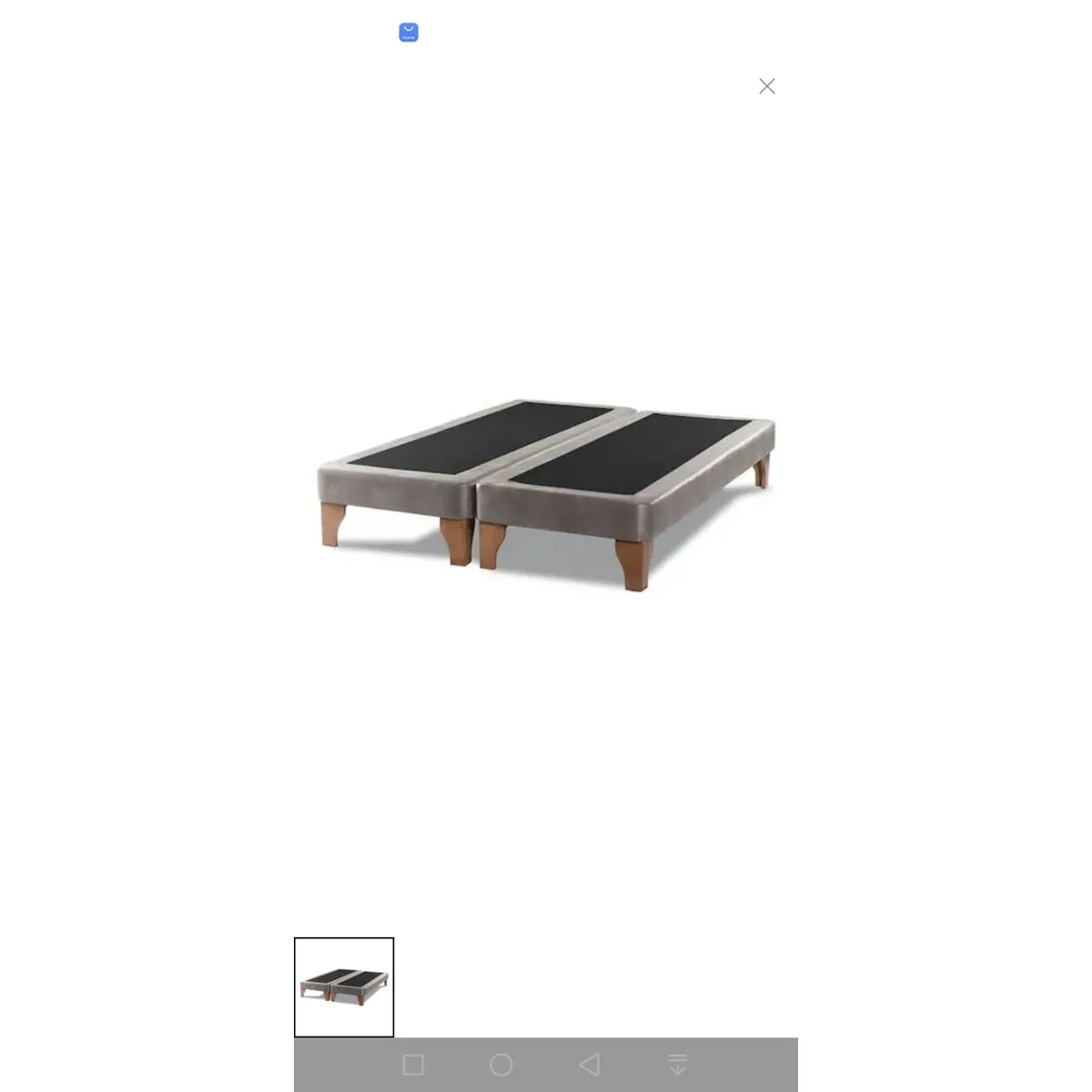 GENERICO - bases para cama de 2 plazas color cafe