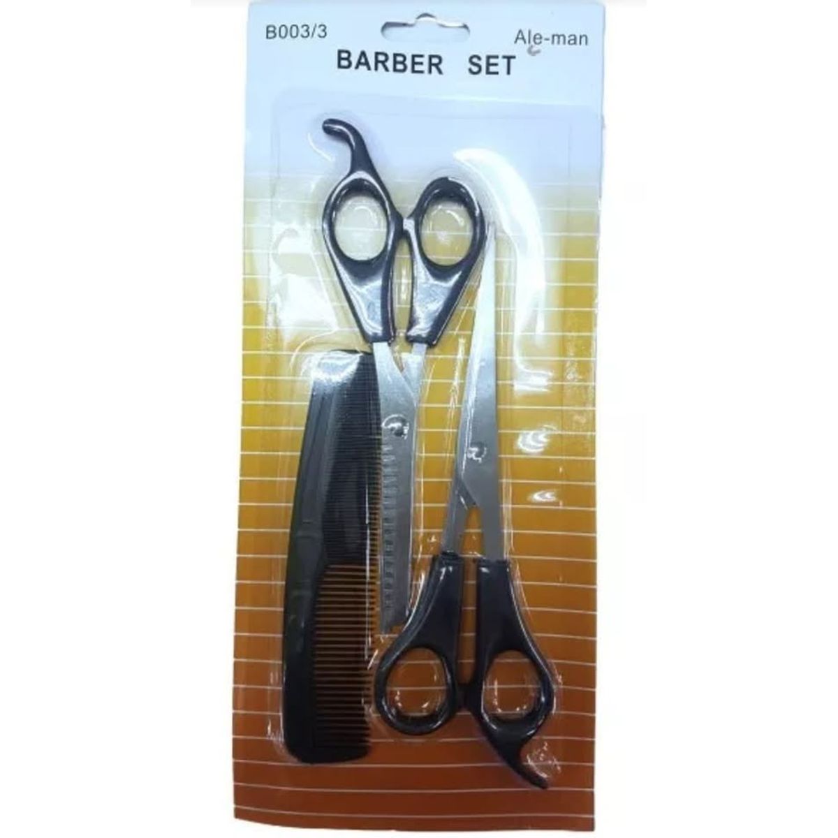 GENERICO - Set 2 tijeras corta pelo y 1 peineta peluqueria