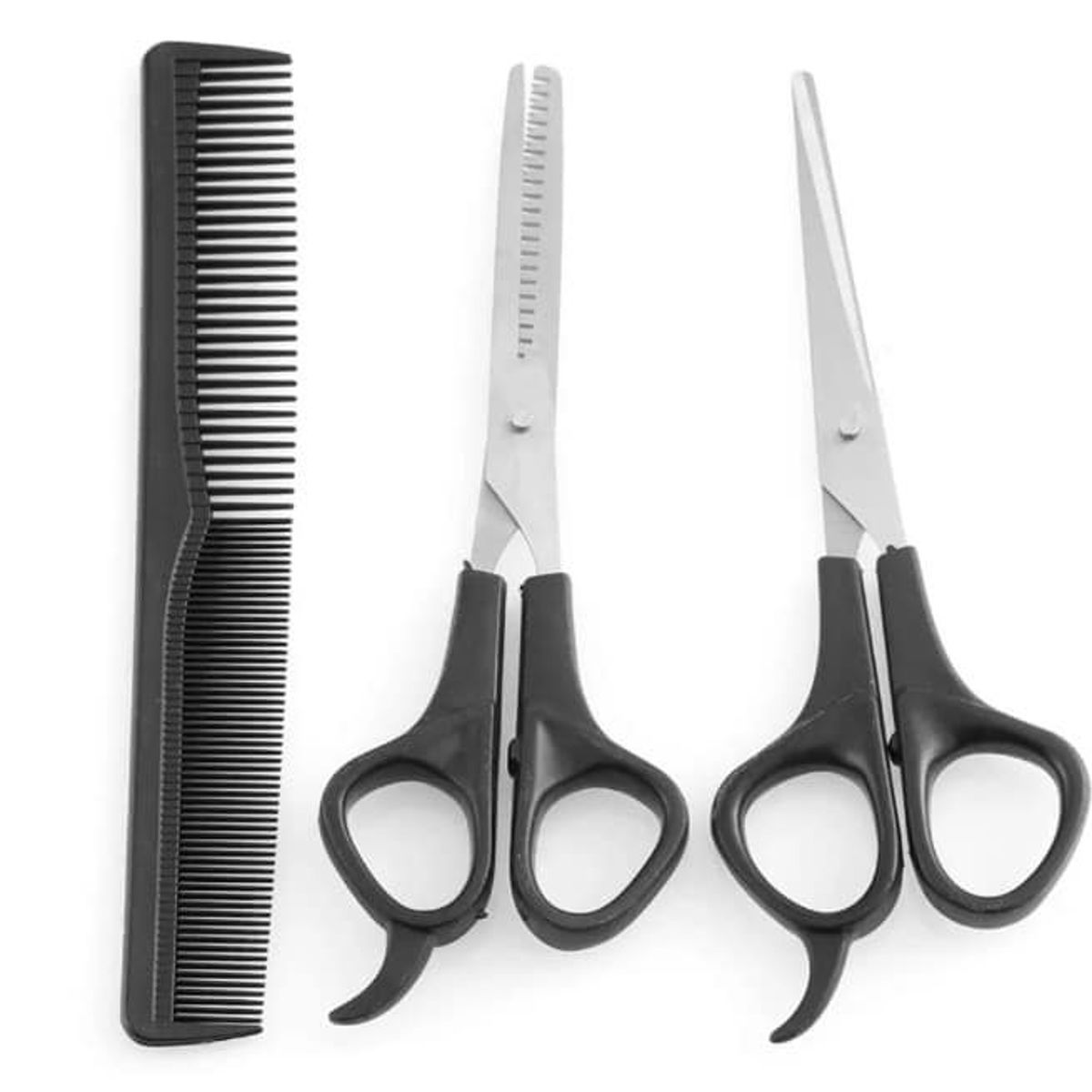 GENERICO - Set 2 tijeras corta pelo y 1 peineta peluqueria