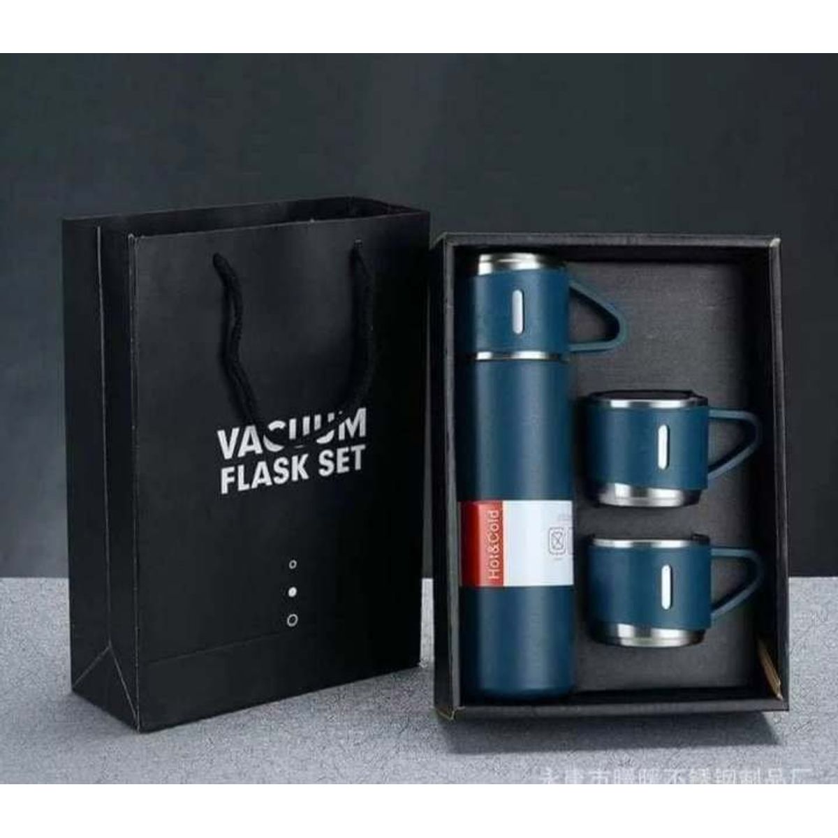GENERICO - Set termo térmico acero Inox 500ml + 3 tazas