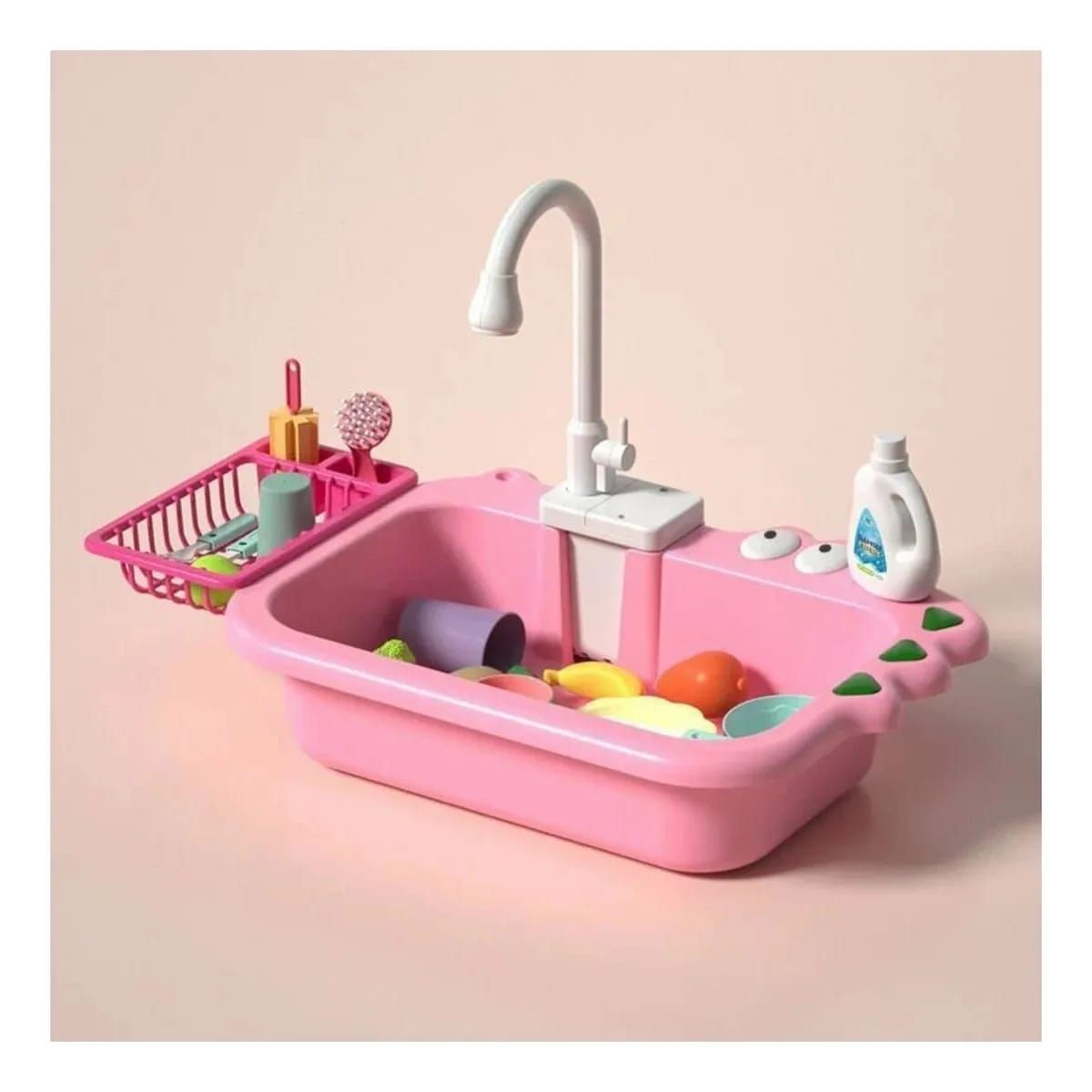 GENERICO - JUGUETE LAVAPLATOS ELECTRICO CON ACCESORIOS