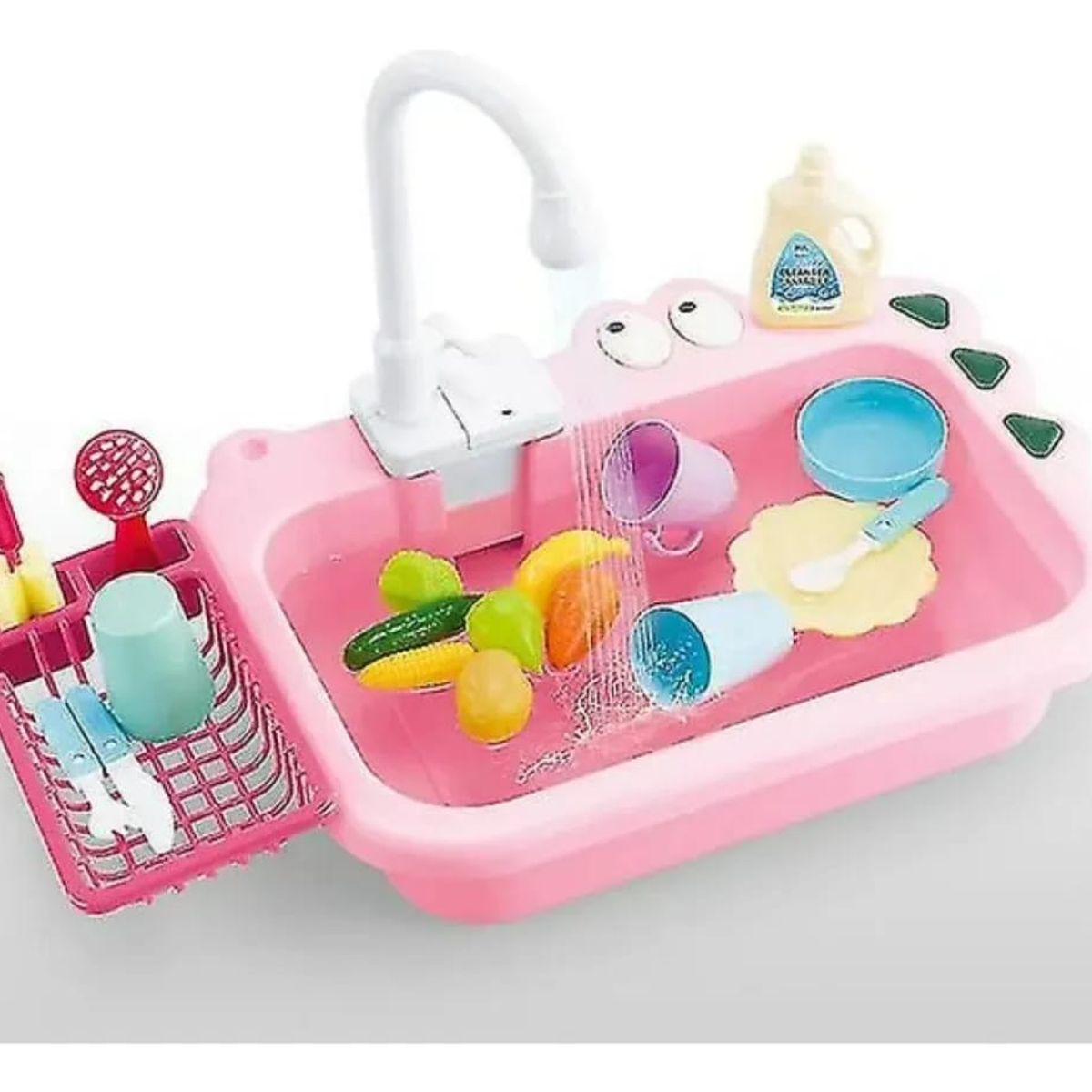 GENERICO - JUGUETE LAVAPLATOS ELECTRICO CON ACCESORIOS