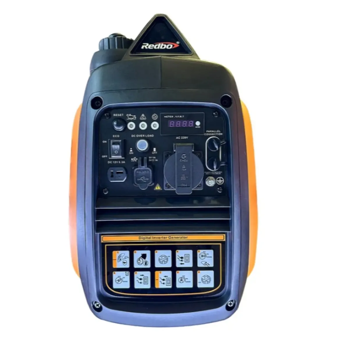 REDBO - Generador Inverter Insonoro Certificado Profesional 2400 Watts