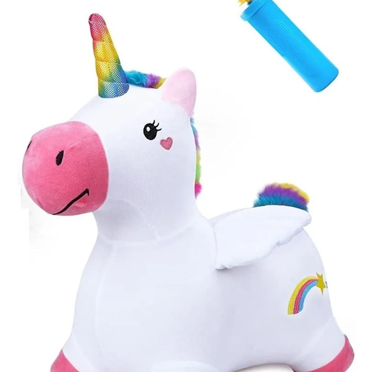 BESTOYS - Unicornio Pony Saltarin Cubierta De Plush Bestoys