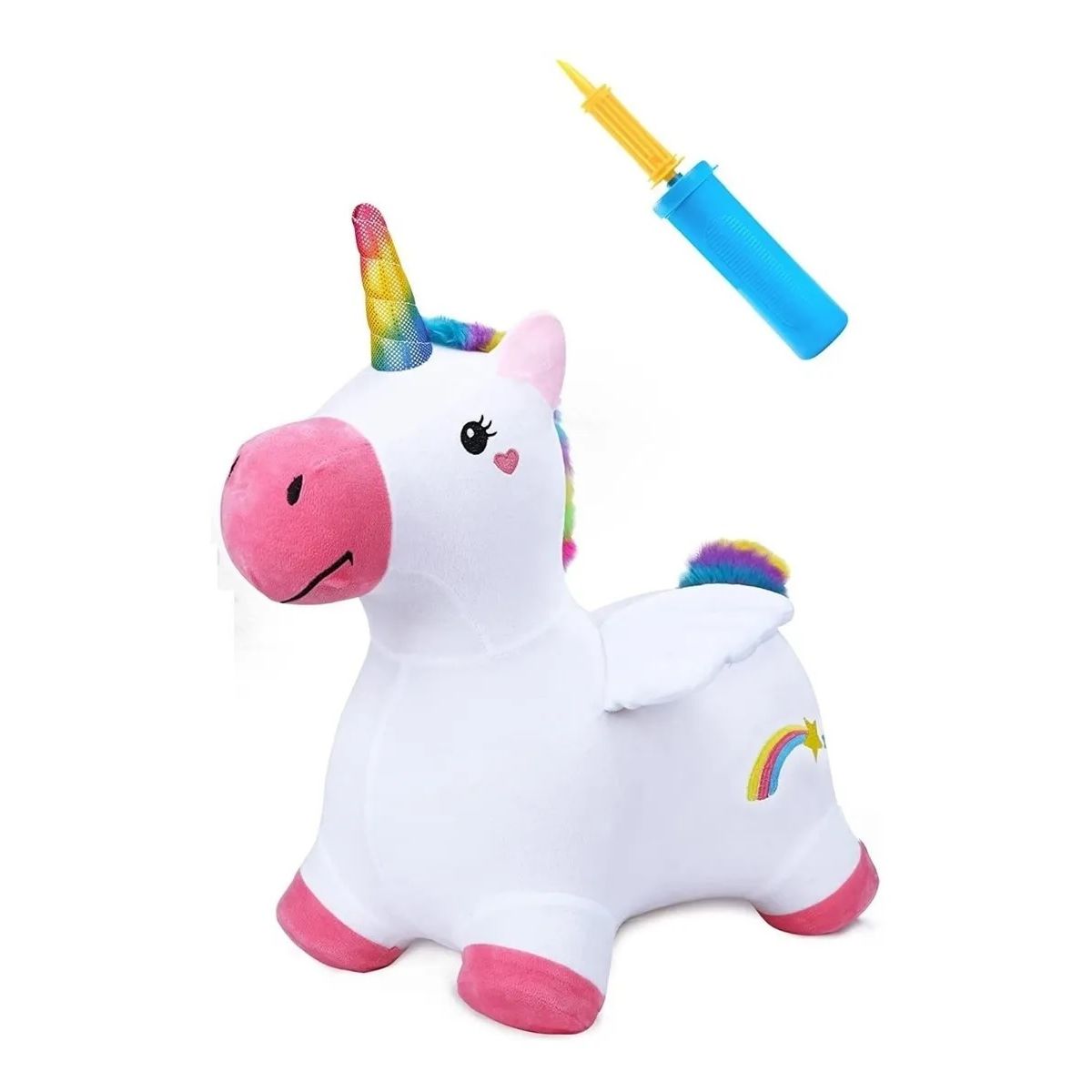 BESTOYS - Unicornio Pony Saltarin Cubierta De Plush Bestoys