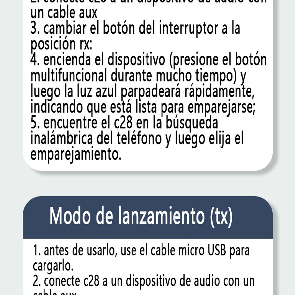 GENERAL - Nuevo Adaptador De Audio 2 En 1 Bluetooth 5.0