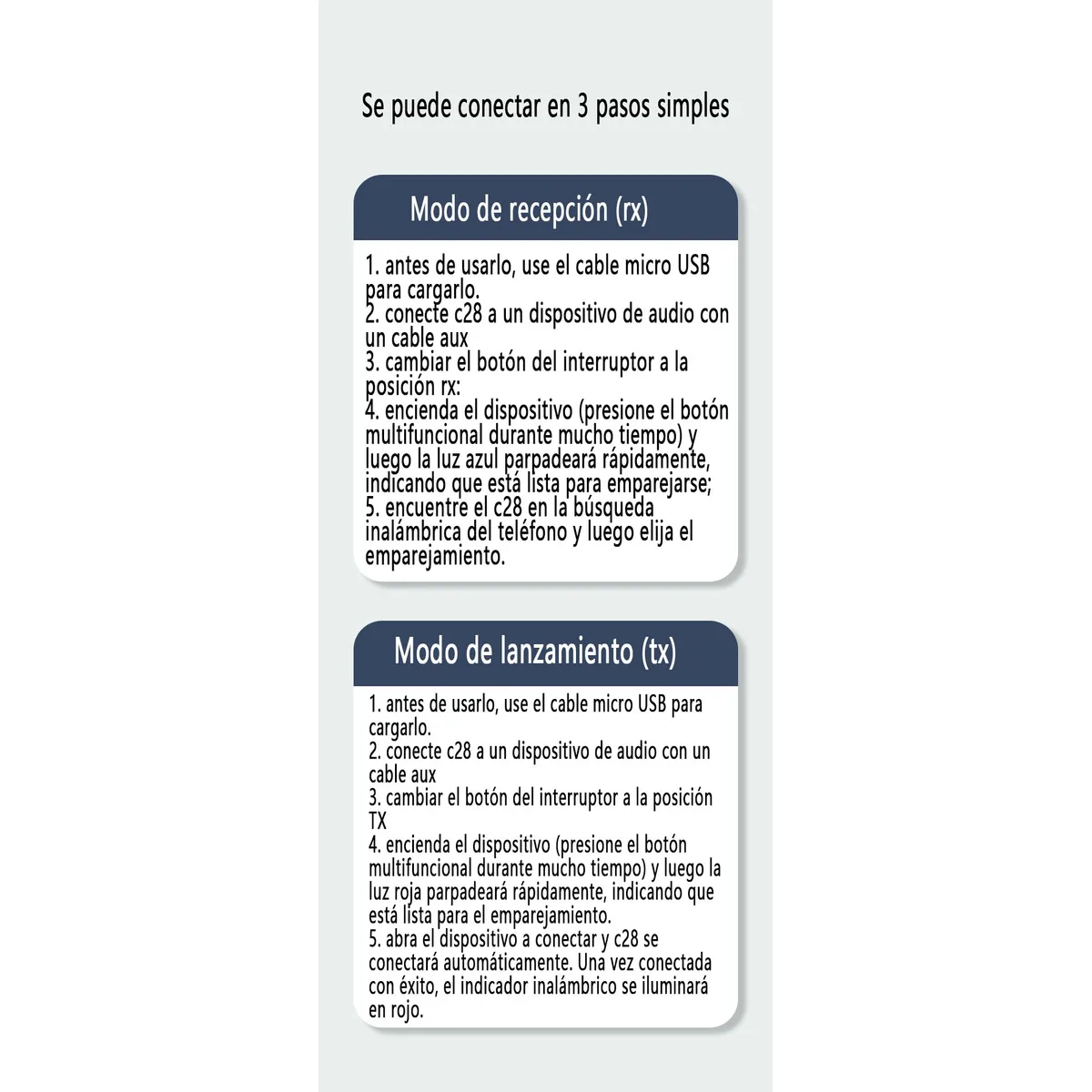 GENERAL - Nuevo Adaptador De Audio 2 En 1 Bluetooth 5.0