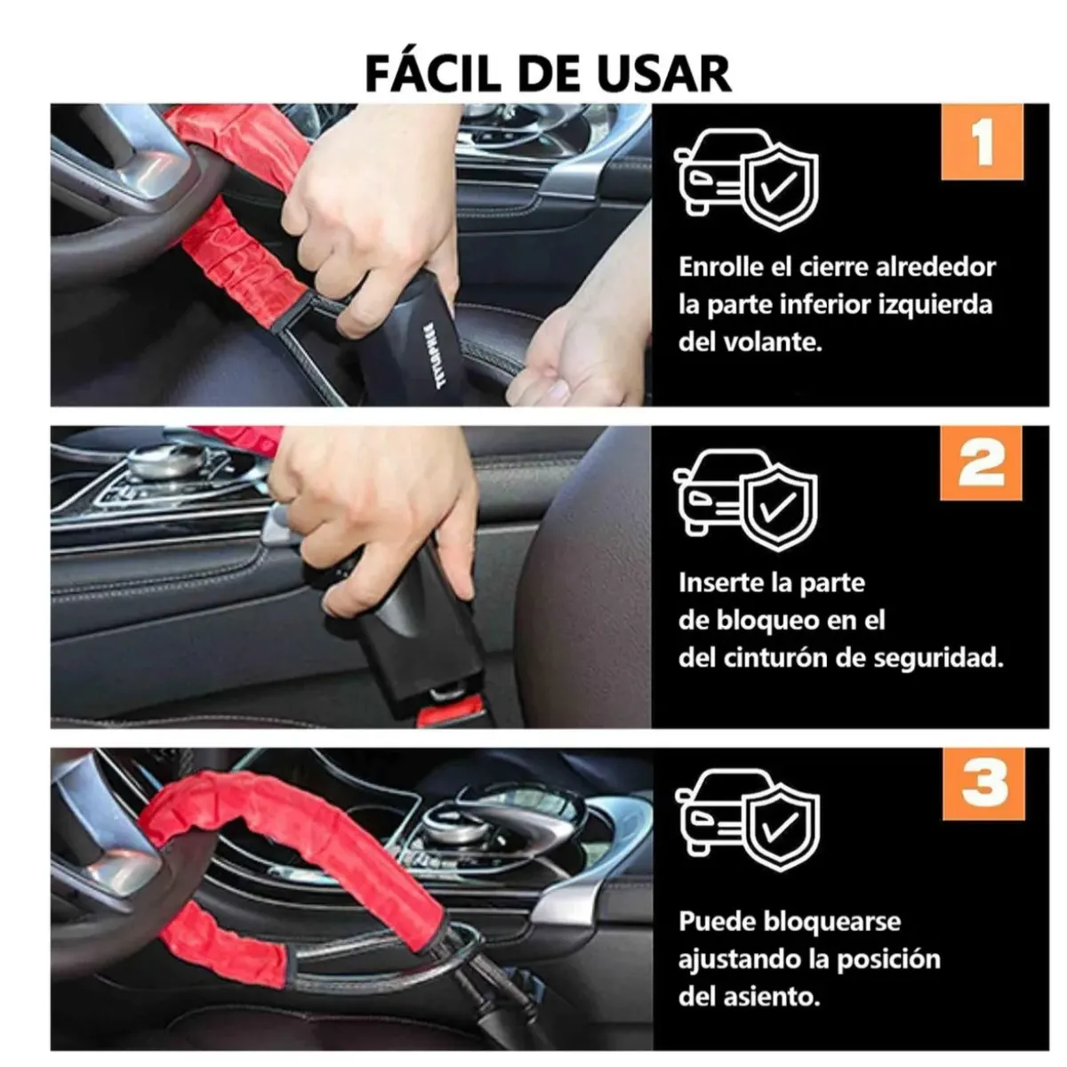 MOVI - TRABA VOLANTE AL CONECTOR DEL CINTURÓN DE SEGURIDAD