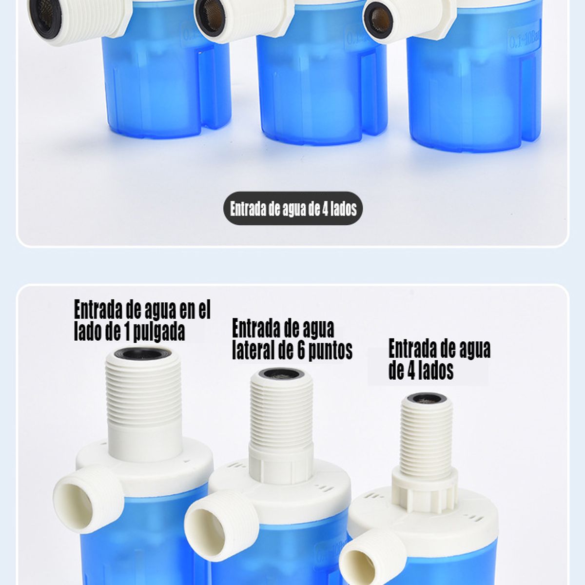 GENERAL - 6 Válvulas De Control De Nivel De Agua De Entrada Lateral