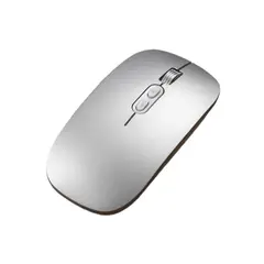 GENERICO - Mouse Ratón Inalámbrico Silencia 24G + Bluetooth Recargable para Mac iPad y Windows