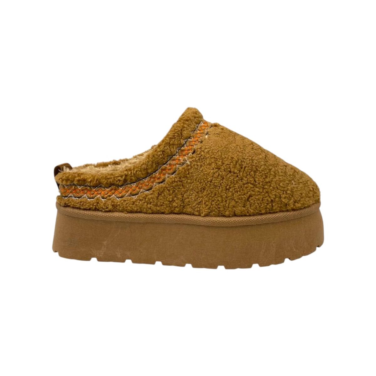 HERIEL - Pantufla Camel Chiporro Mujer
