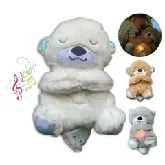 GENERICO - Peluches Nutria Relajante Respira Luz Música